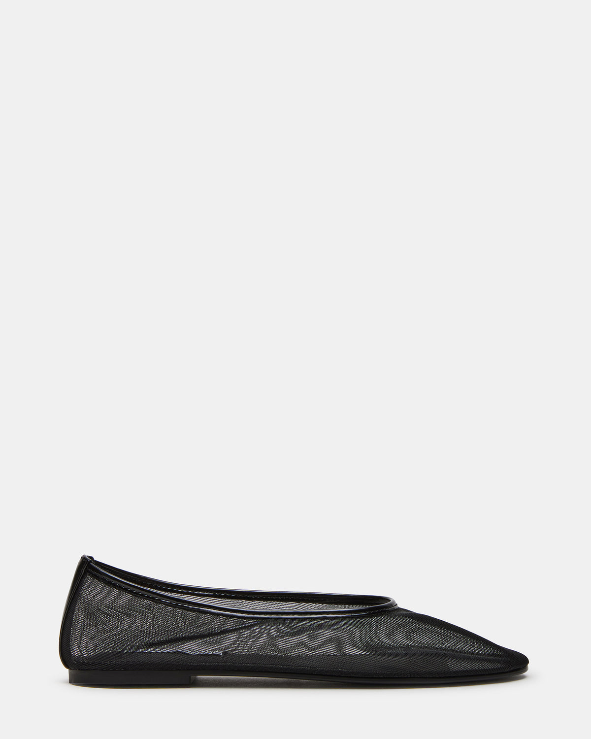 MEADOW Black Mesh Women's Ballet Flats | Steve Madden on Sale