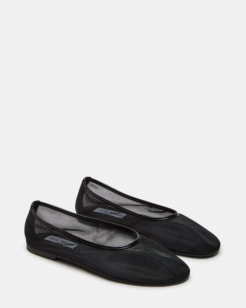 MEADOW Black Mesh Women's Ballet Flats | Steve Madden on Sale