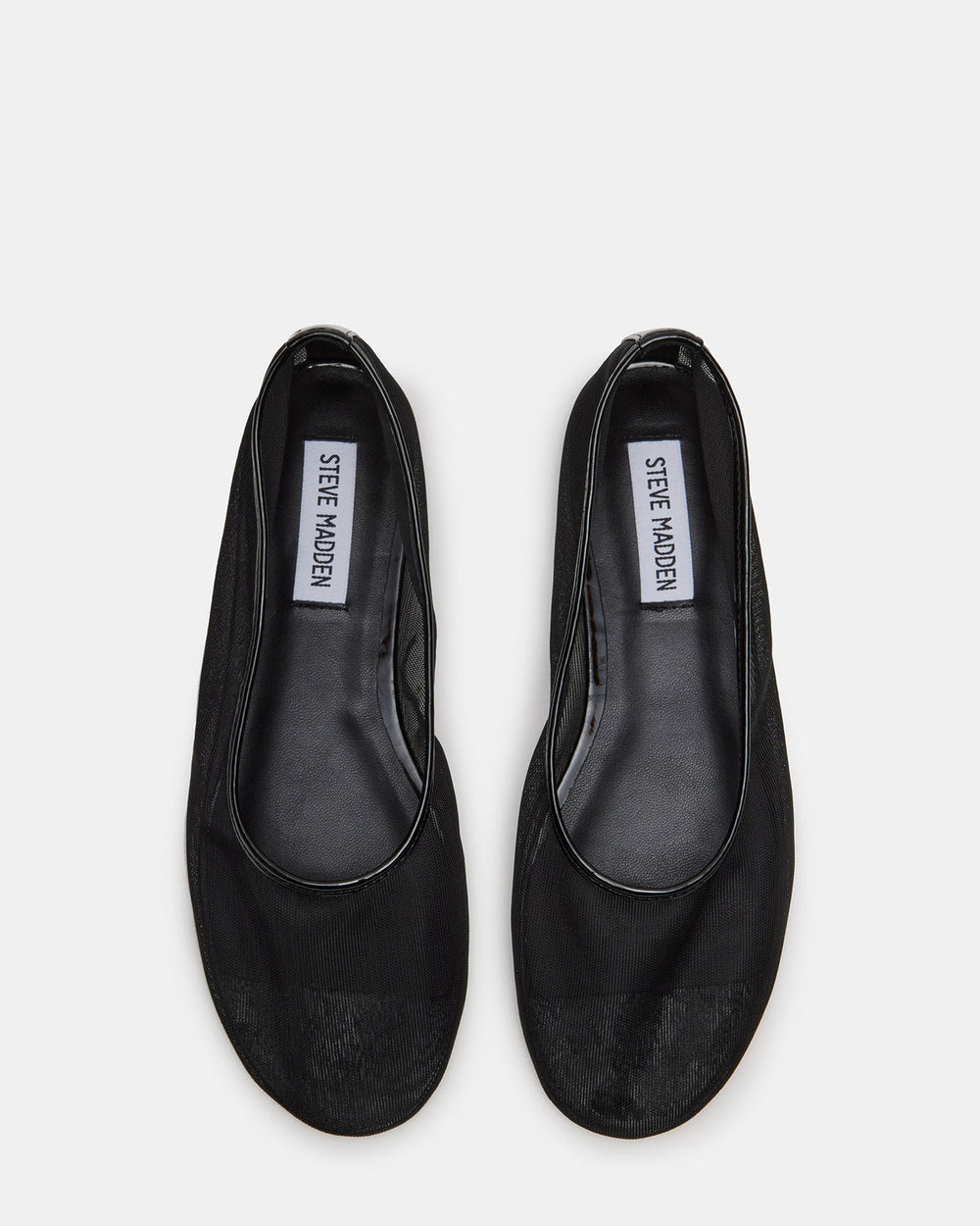 MEADOW Black Mesh Women's Ballet Flats | Steve Madden on Sale