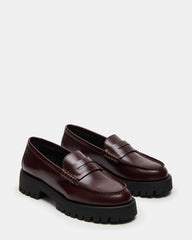 LANGSTEN Burgundy Women's Platform Lug Loafer | Steve Madden online