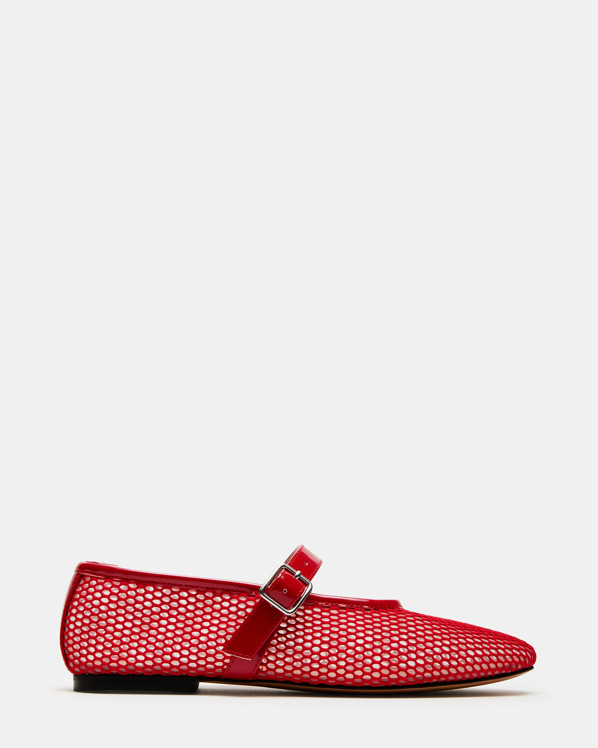 DREAMING Red Mesh Women's Mary Jane Flats | Steve Madden for Sale