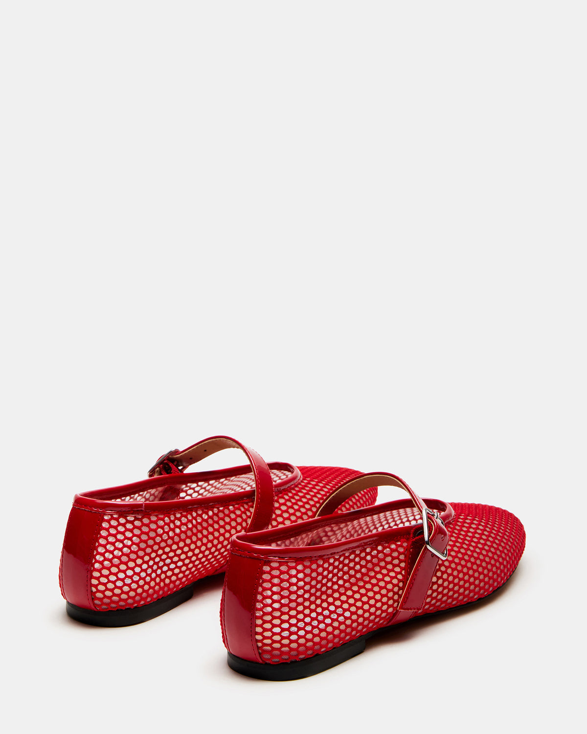 DREAMING Red Mesh Women's Mary Jane Flats | Steve Madden for Sale