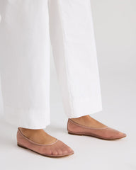 MEADOW Blush Mesh Women's Ballet Flats | Steve Madden on Sale