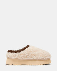 SELENA Faux Shearling Women's Natural Slip-On Mule Flat | Steve Madden near me