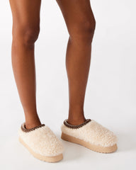 SELENA Faux Shearling Women's Natural Slip-On Mule Flat | Steve Madden near me