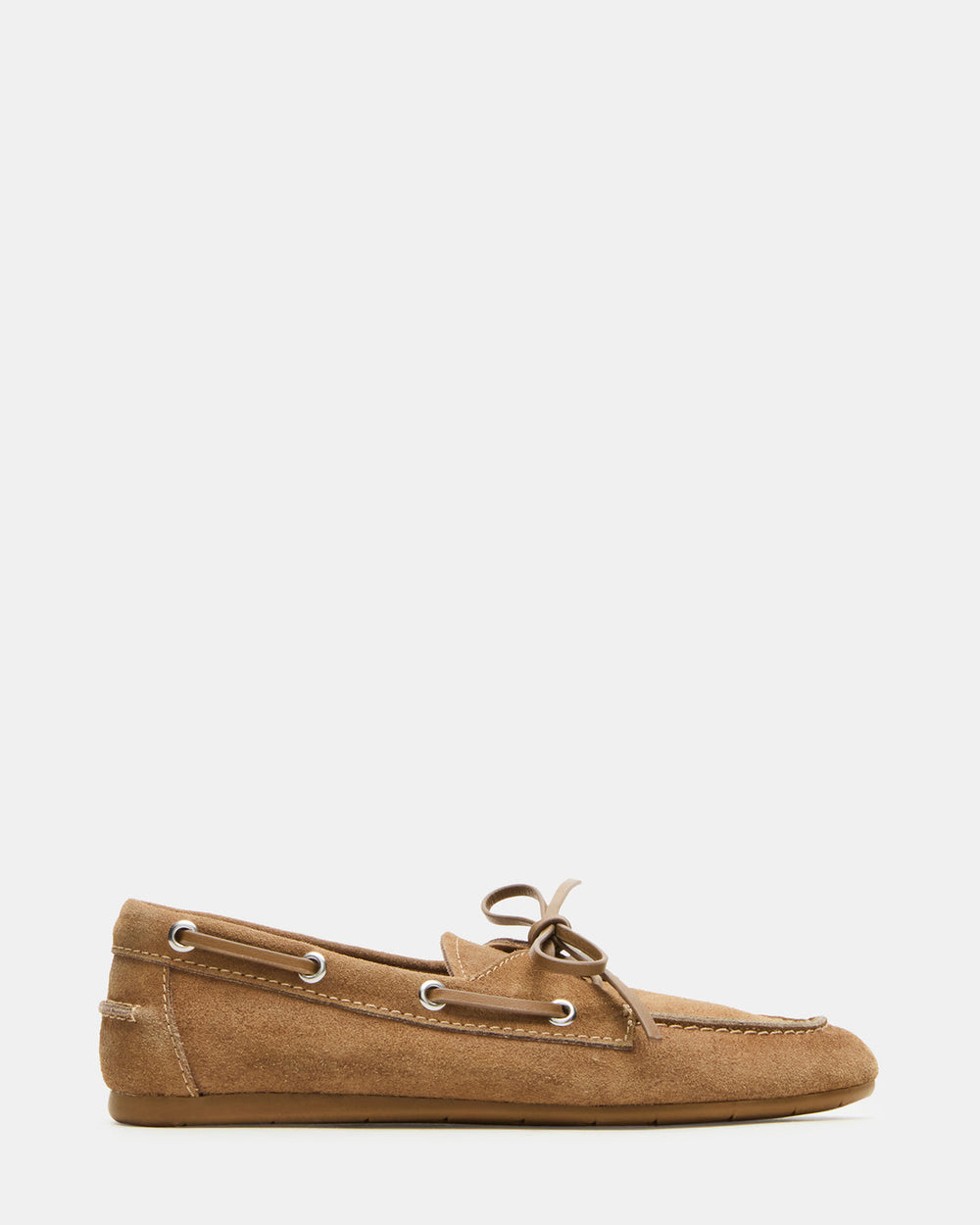 SAG Taupe Suede Women's Boat Shoe | Steve Madden on Sale