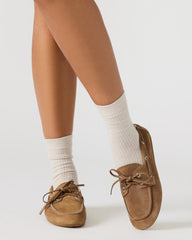 SAG Taupe Suede Women's Boat Shoe | Steve Madden on Sale