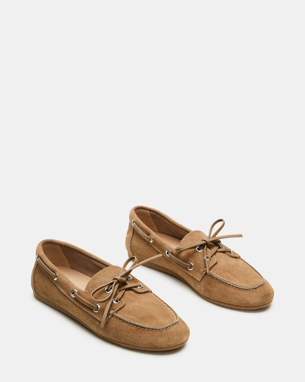 SAG Taupe Suede Women's Boat Shoe | Steve Madden on Sale