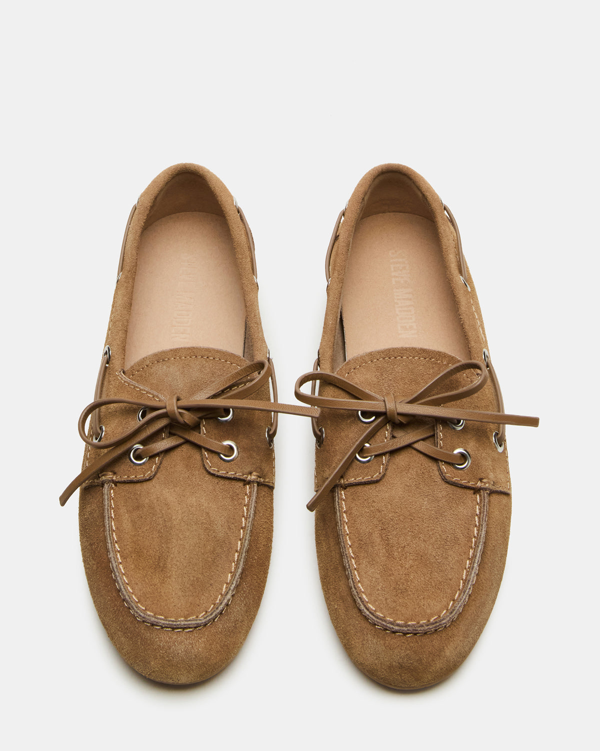 SAG Taupe Suede Women's Boat Shoe | Steve Madden on Sale