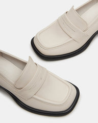 BAXTER Bone Leather Women's Block Heel Loafer | Steve Madden near me