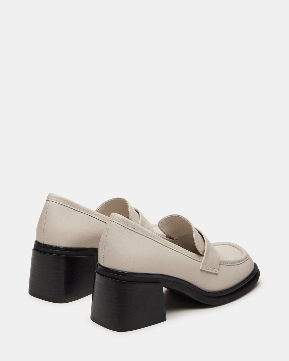 BAXTER Bone Leather Women's Block Heel Loafer | Steve Madden near me