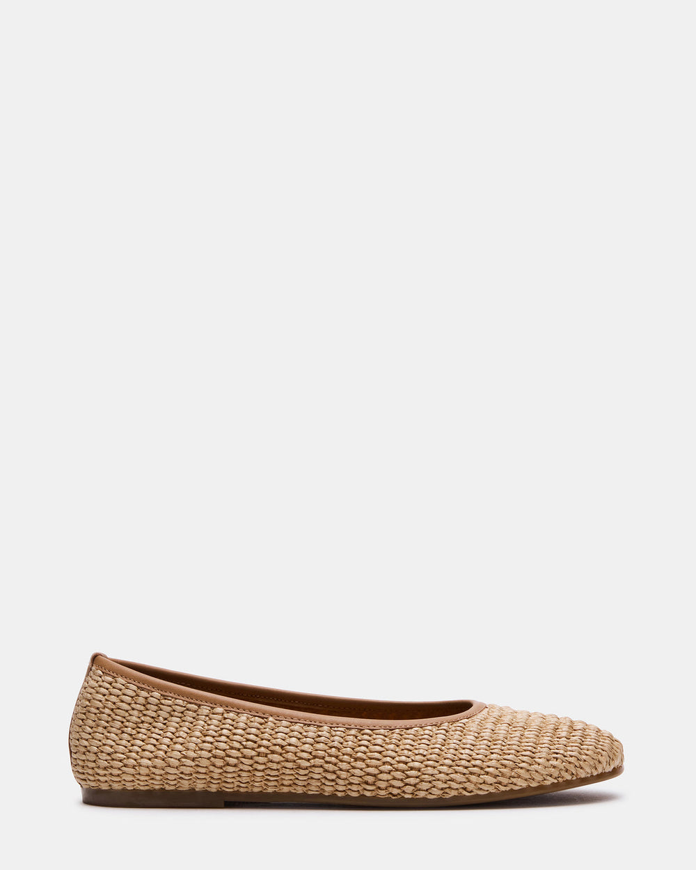 MERLOT Natural Raffia Ballet Women's Flat | Steve Madden outlet