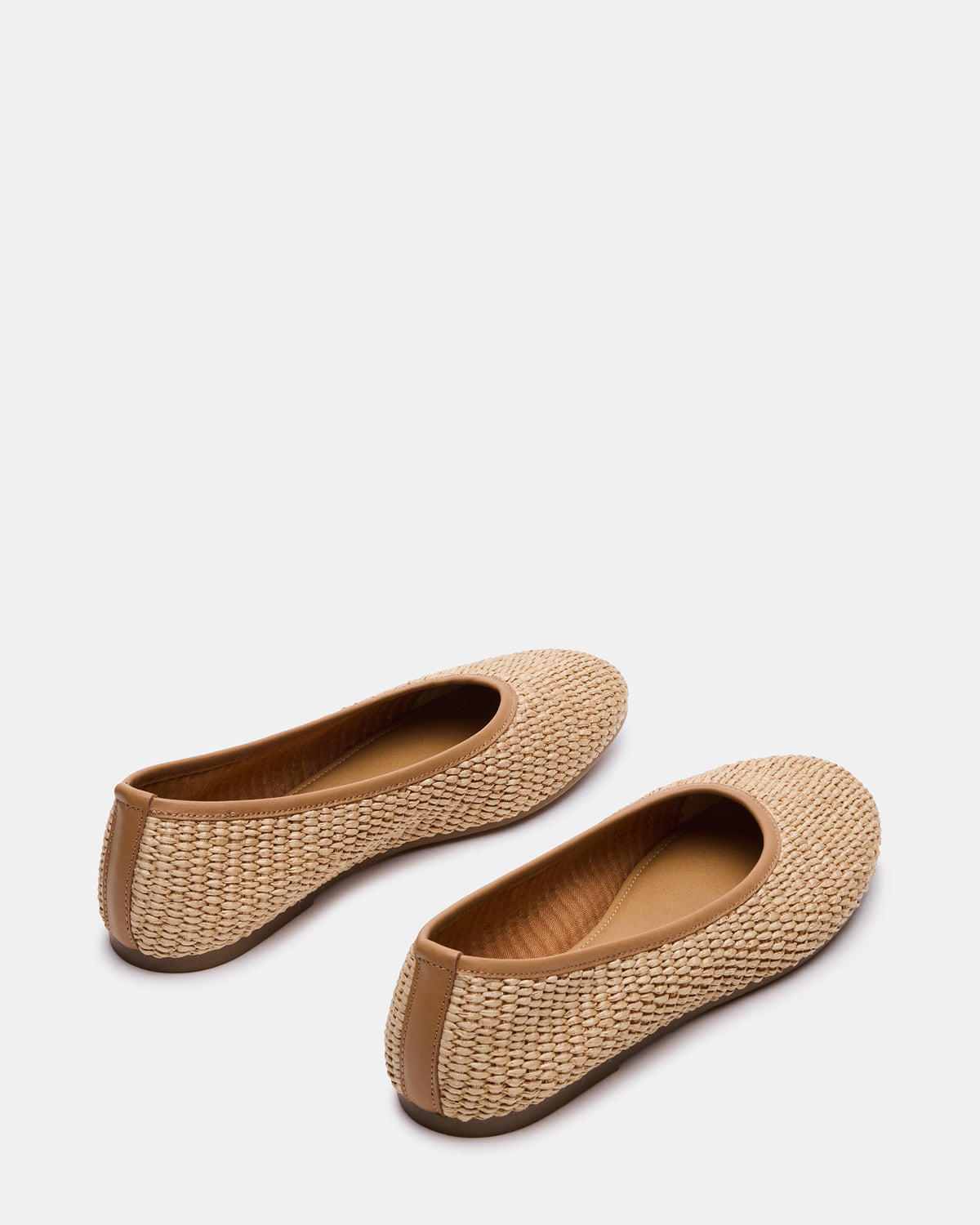 MERLOT Natural Raffia Ballet Women's Flat | Steve Madden outlet