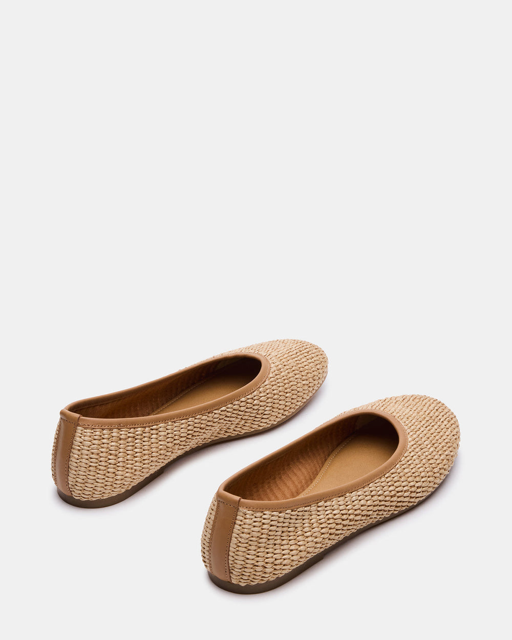 MERLOT Natural Raffia Ballet Women's Flat | Steve Madden outlet