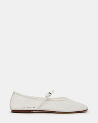 MAGS White Mary Jane Women's Ballet Flats | Steve Madden Sale