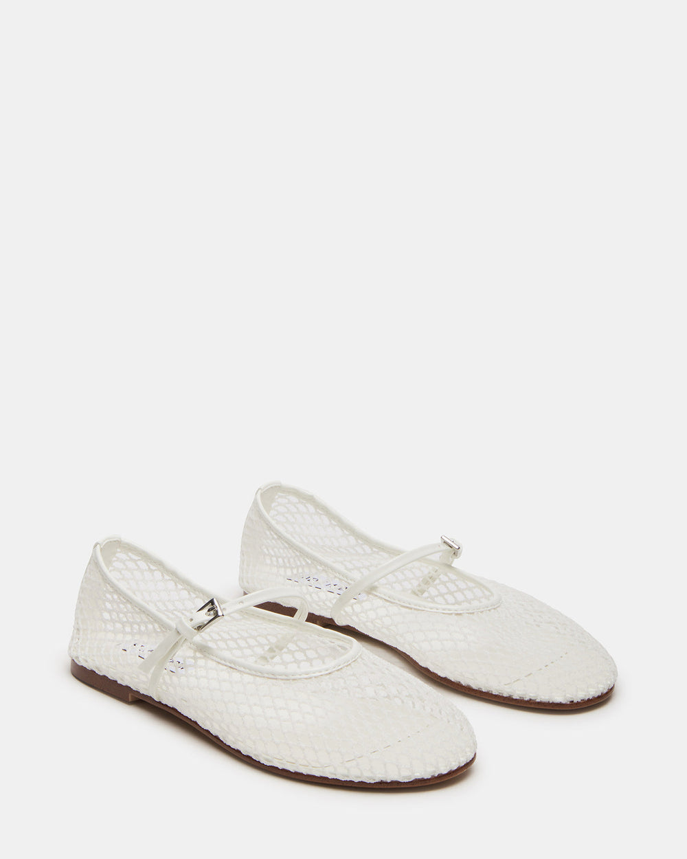 MAGS White Mary Jane Women's Ballet Flats | Steve Madden Sale