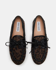 SAG Black/Leopard Women's Boat Shoe | Steve Madden for Sale