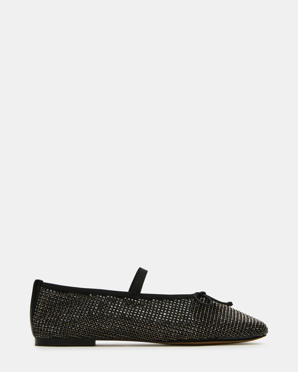 DELARA Rhinestones Black Multi Mary Jane Ballet Women's Flat | Steve Madden outlet