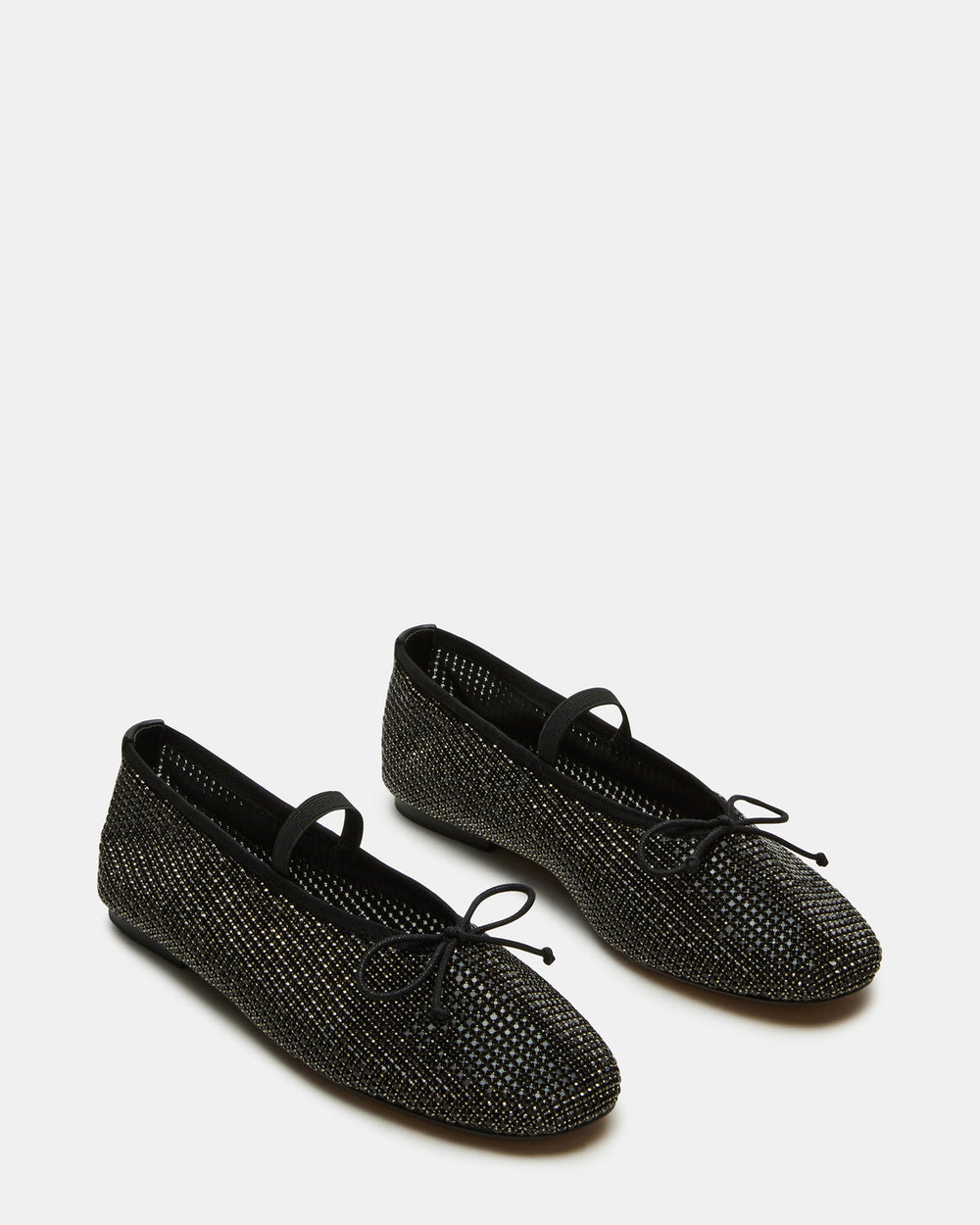 DELARA Rhinestones Black Multi Mary Jane Ballet Women's Flat | Steve Madden outlet