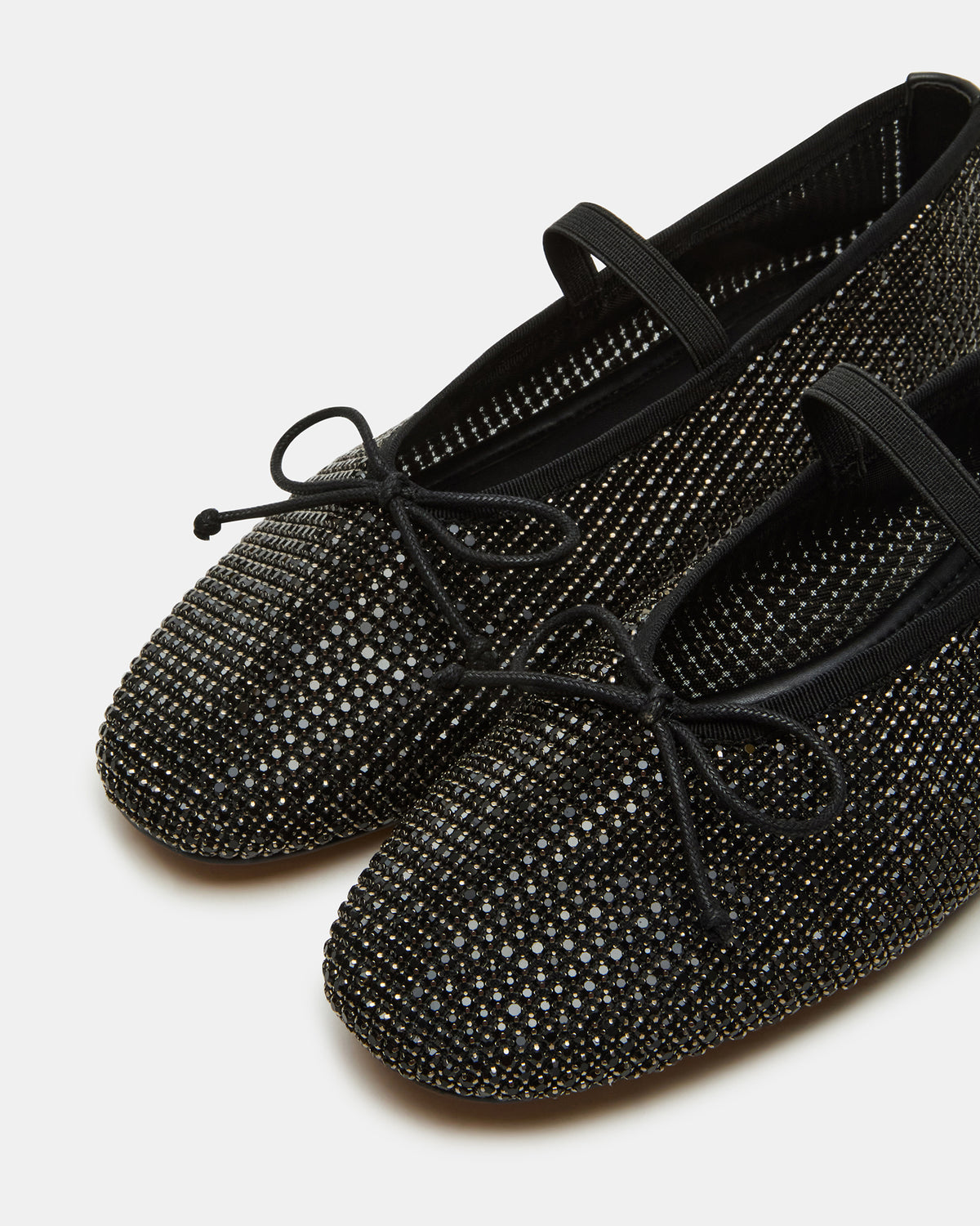 DELARA Rhinestones Black Multi Mary Jane Ballet Women's Flat | Steve Madden outlet