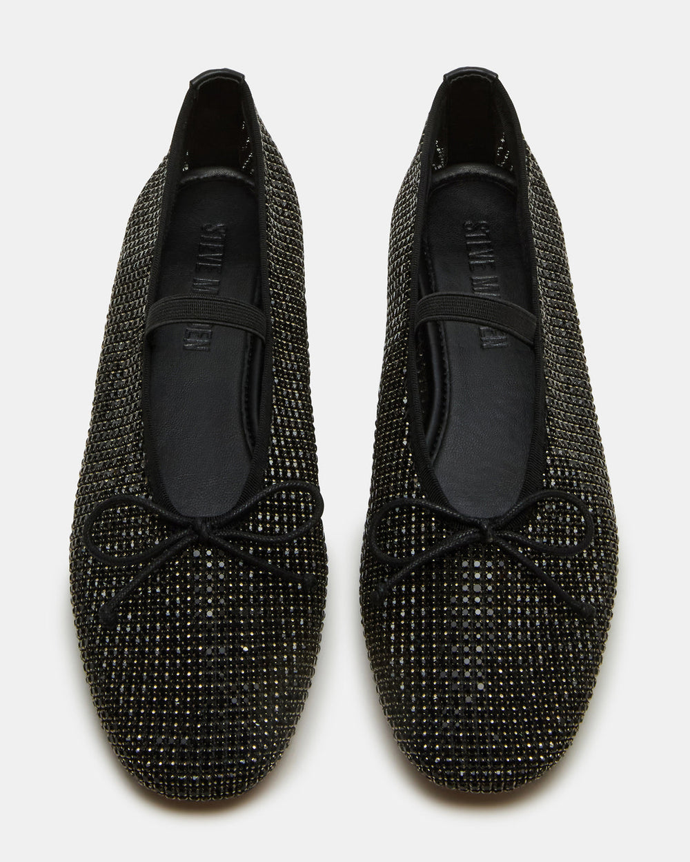 DELARA Rhinestones Black Multi Mary Jane Ballet Women's Flat | Steve Madden outlet