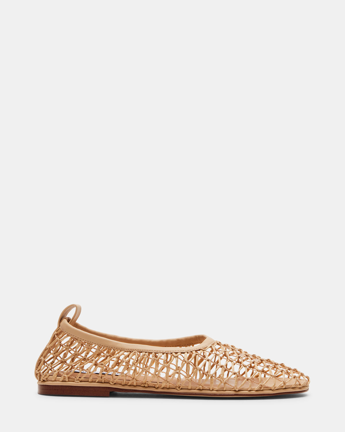 AMBROSIA Tan Women's Net Caged Ballet Flat | Steve Madden Sale