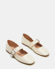 JENNI Bone Leather Women's Square-Toe Mary Jane Ballet Flat | Steve Madden for Sale