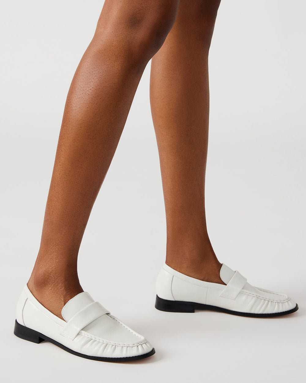 RIDLEY Ice Leather Tailored Loafer | Women's Loafers | Steve Madden on Sale