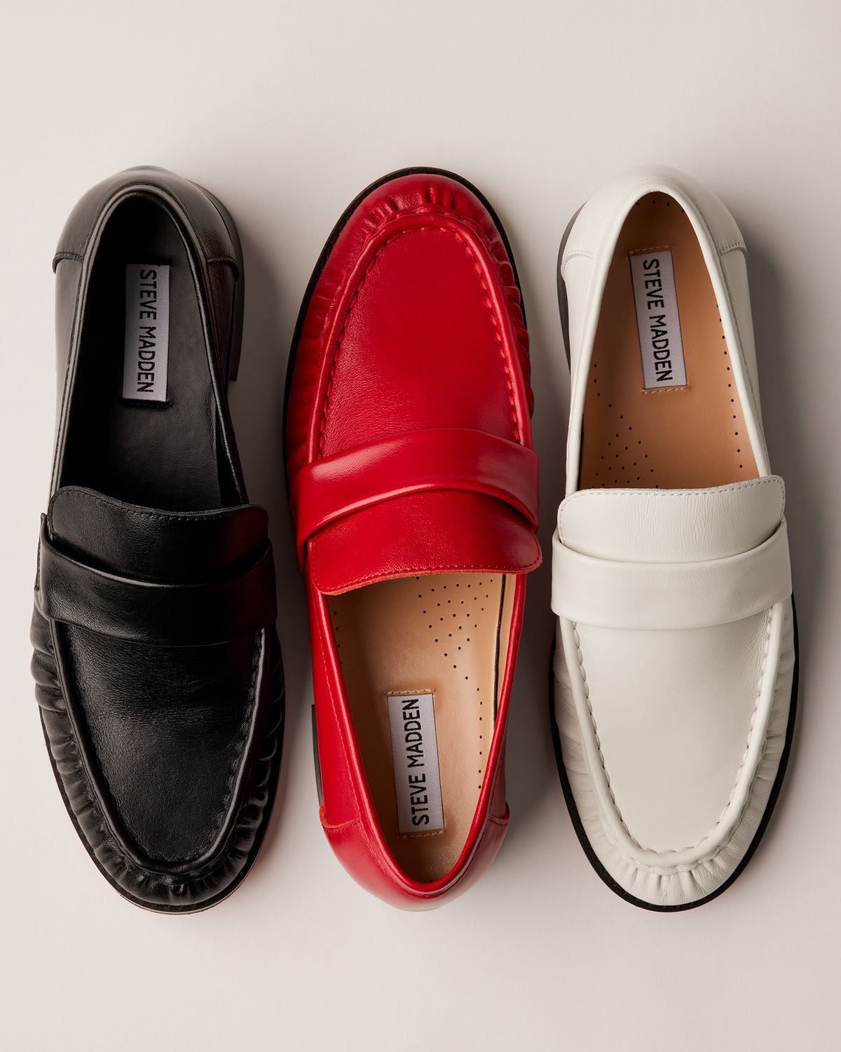 RIDLEY Ice Leather Tailored Loafer | Women's Loafers | Steve Madden on Sale