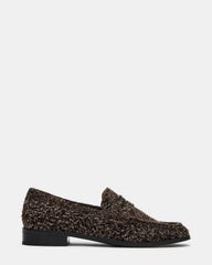 PARLOUR Brown Suede Square Toe Loafer | Women's Loafers | Steve Madden outlet