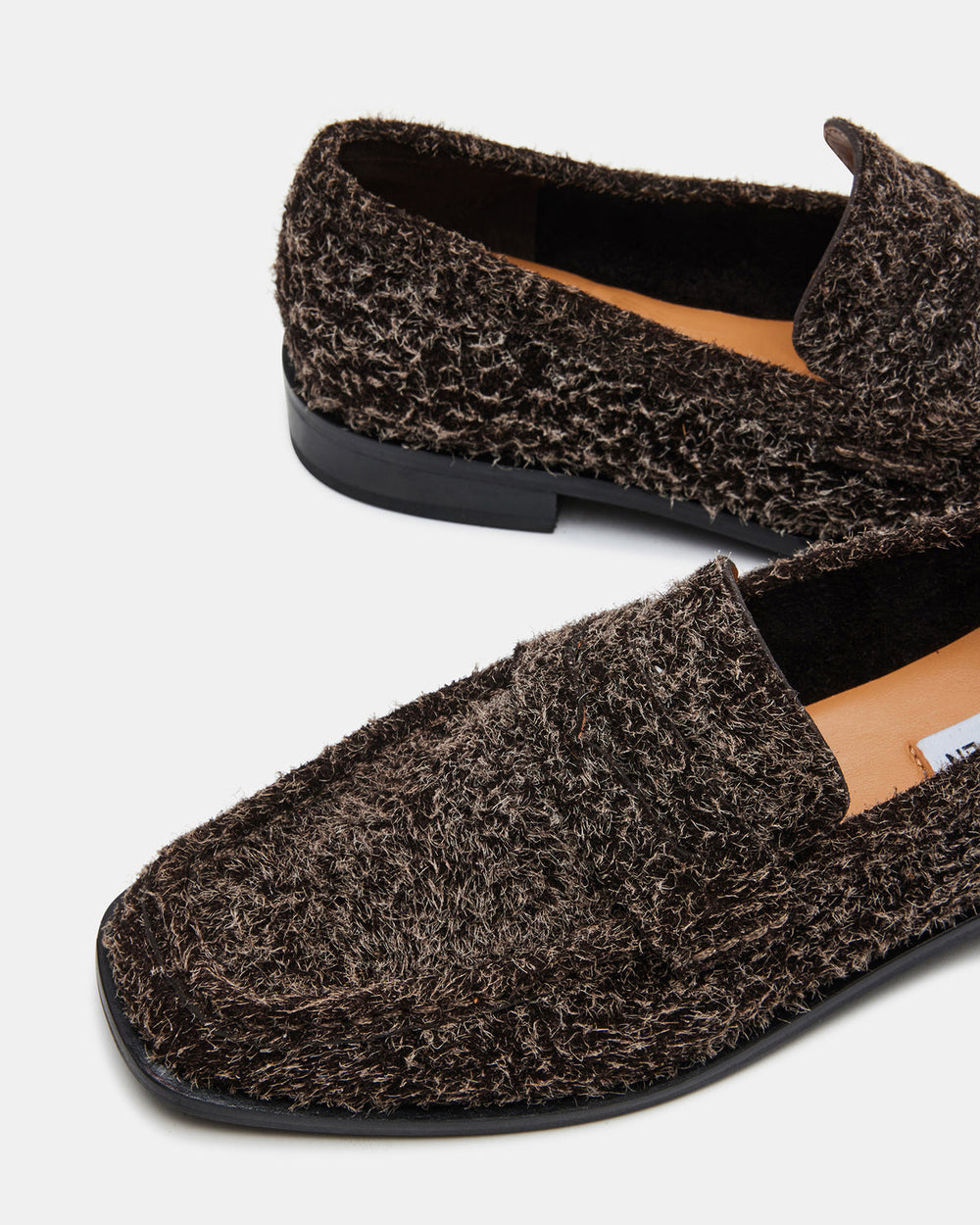 PARLOUR Brown Suede Square Toe Loafer | Women's Loafers | Steve Madden outlet