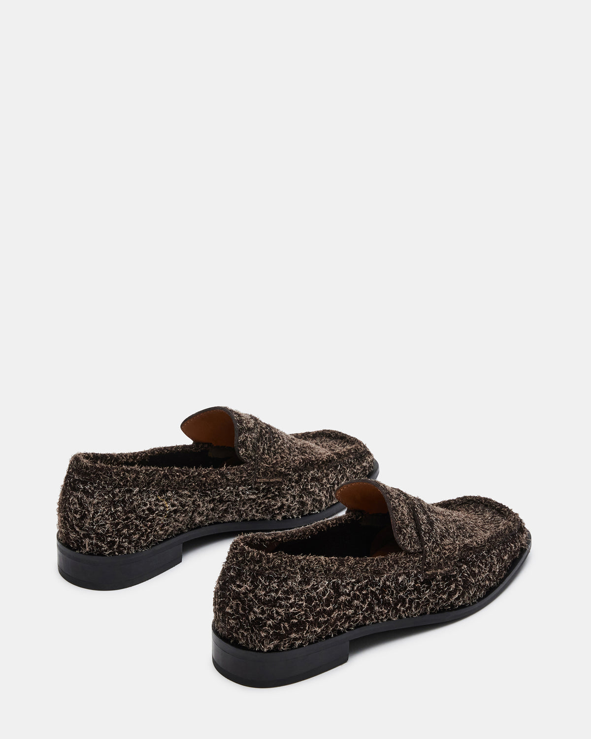 PARLOUR Brown Suede Square Toe Loafer | Women's Loafers | Steve Madden outlet