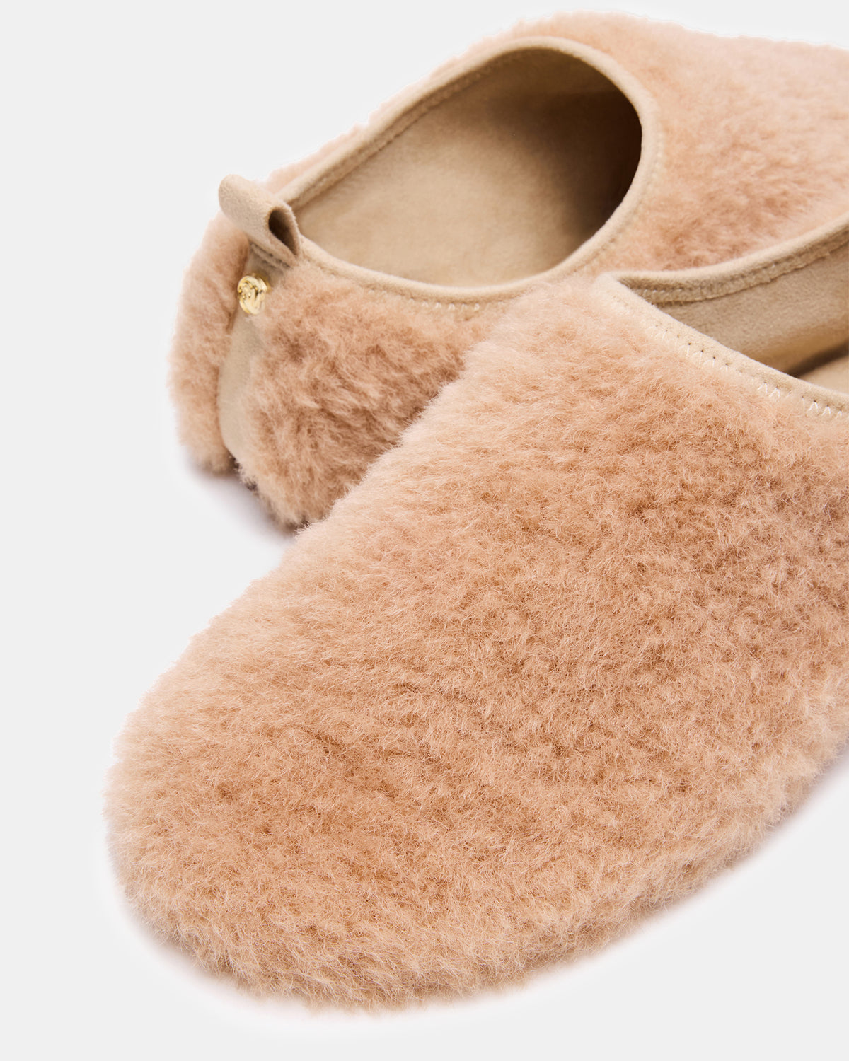 MINO Faux Fur Tan Women's Flat | Steve Madden Sale