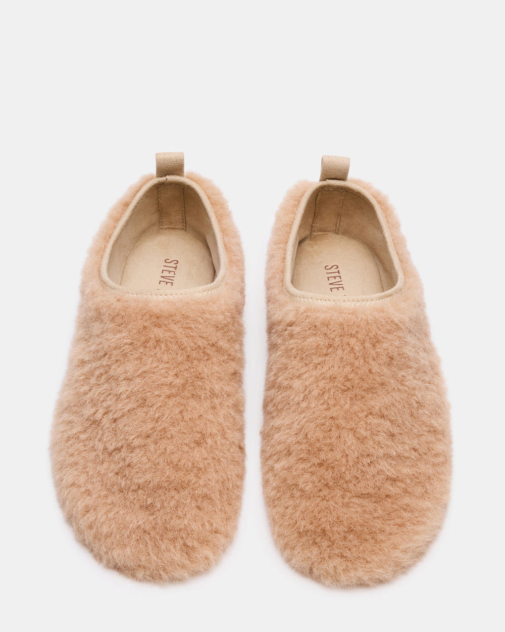 MINO Faux Fur Tan Women's Flat | Steve Madden Sale