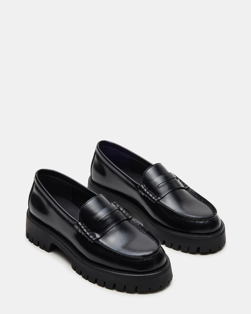 LANGSTEN Black Box Women's Platform Lug Loafer | Steve Madden for Sale