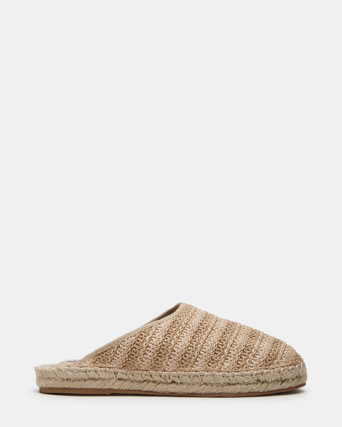 GILLIGAN Raffia Espadrille Mule Flat | Women's Flats | Steve Madden on Sale