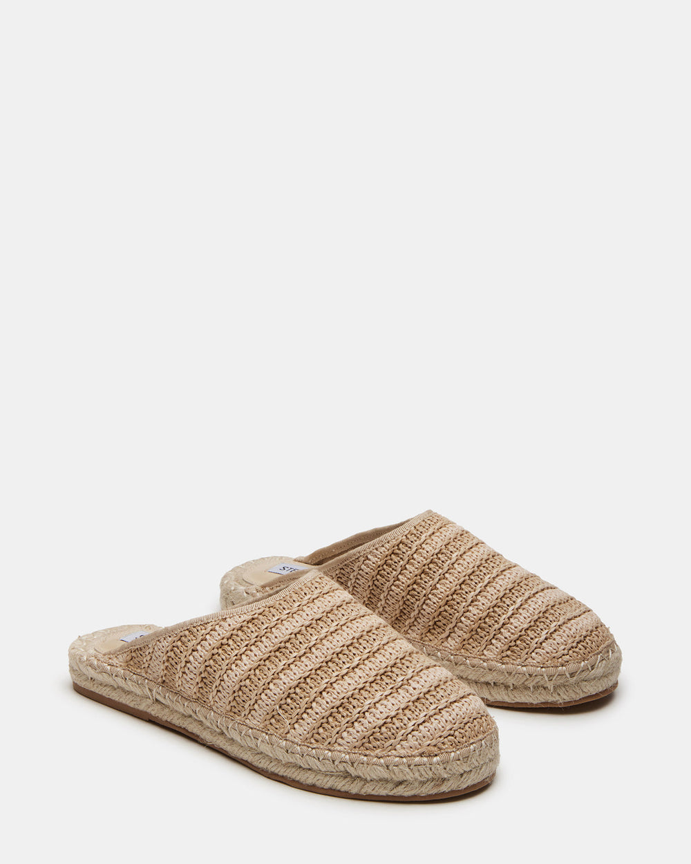 GILLIGAN Raffia Espadrille Mule Flat | Women's Flats | Steve Madden on Sale