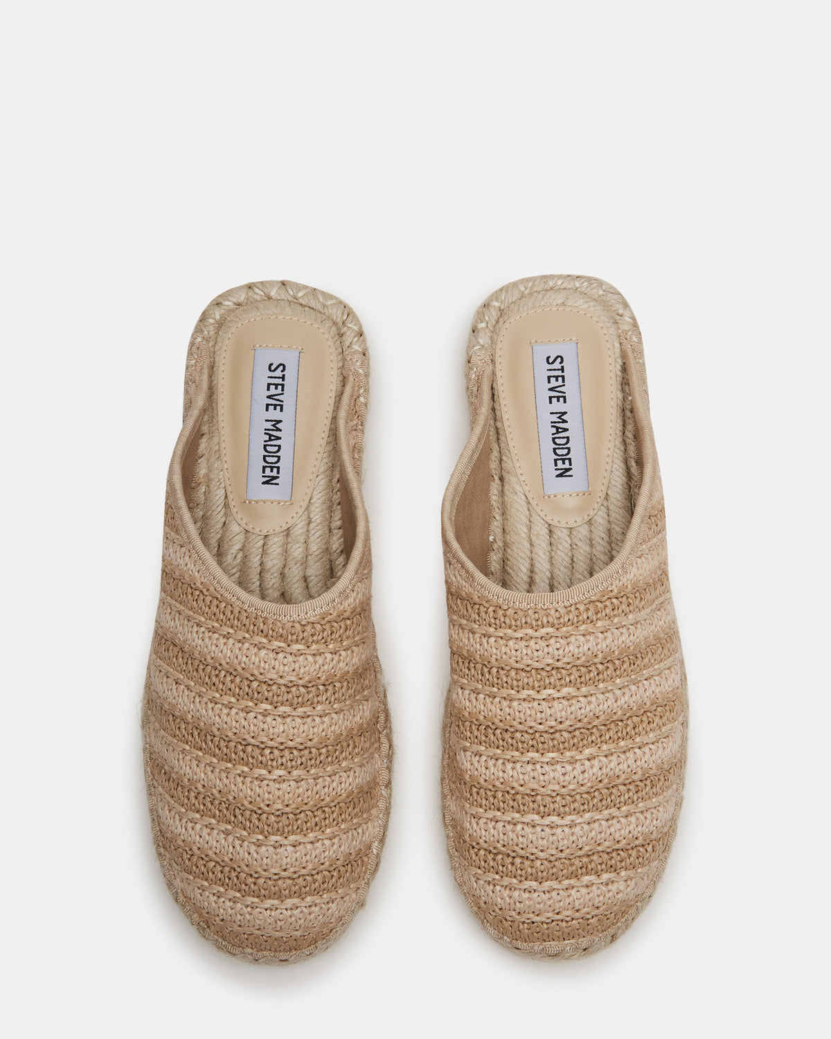 GILLIGAN Raffia Espadrille Mule Flat | Women's Flats | Steve Madden on Sale