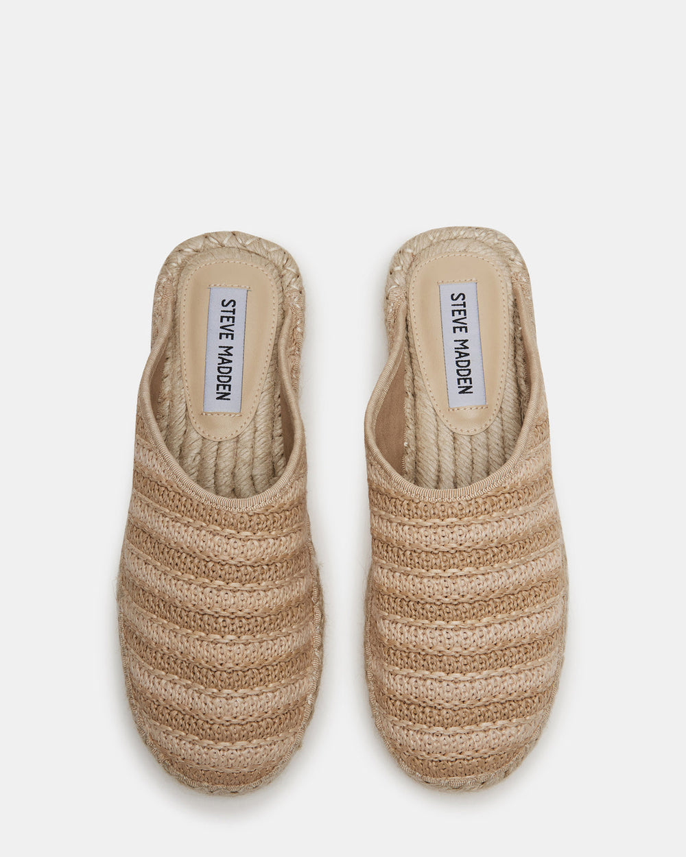 GILLIGAN Raffia Espadrille Mule Flat | Women's Flats | Steve Madden on Sale
