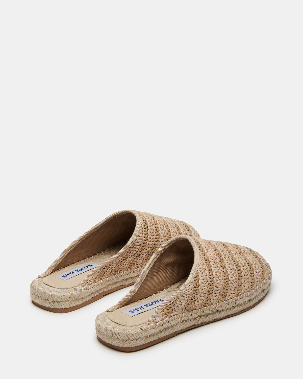 GILLIGAN Raffia Espadrille Mule Flat | Women's Flats | Steve Madden on Sale