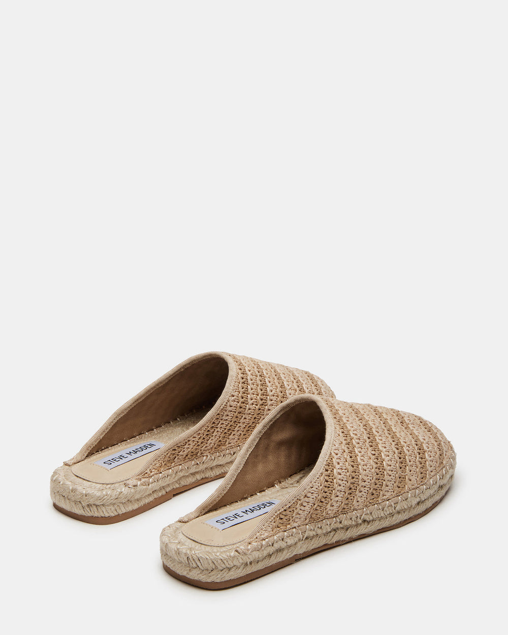 GILLIGAN Raffia Espadrille Mule Flat | Women's Flats | Steve Madden on Sale