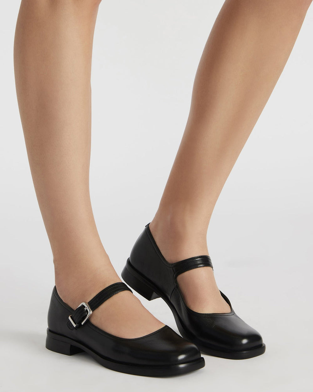 DELANCY Gold Leather Women's Mary Jane Flats | Steve Madden near me