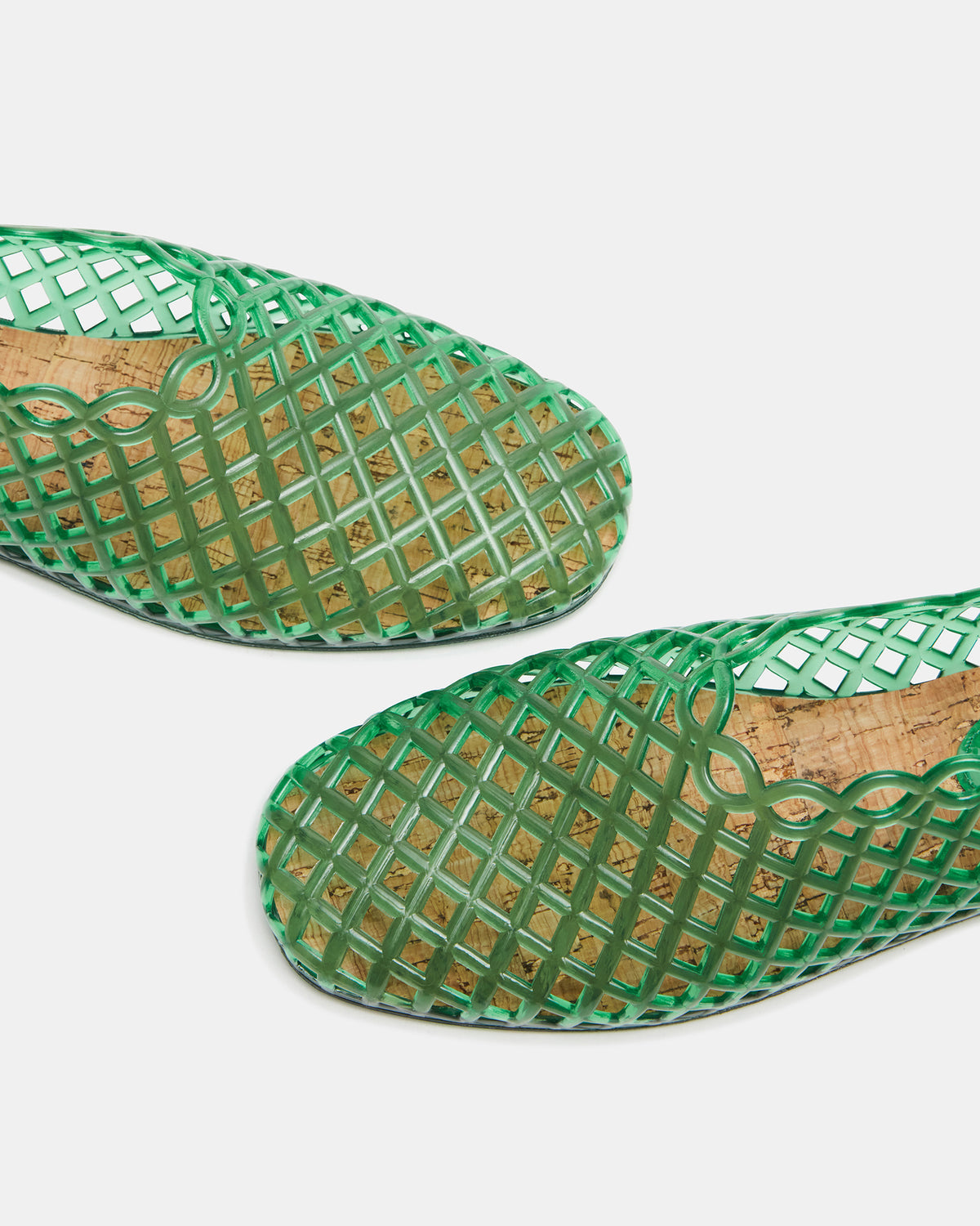 GROVE Green Square-Toe Jelly Women's Flat | Steve Madden online
