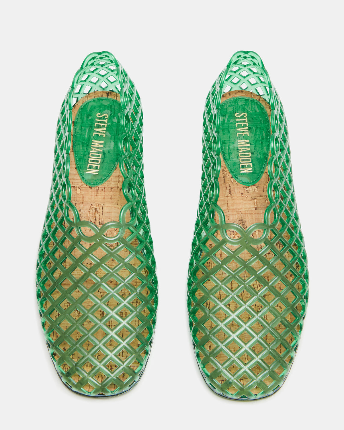 GROVE Green Square-Toe Jelly Women's Flat | Steve Madden online