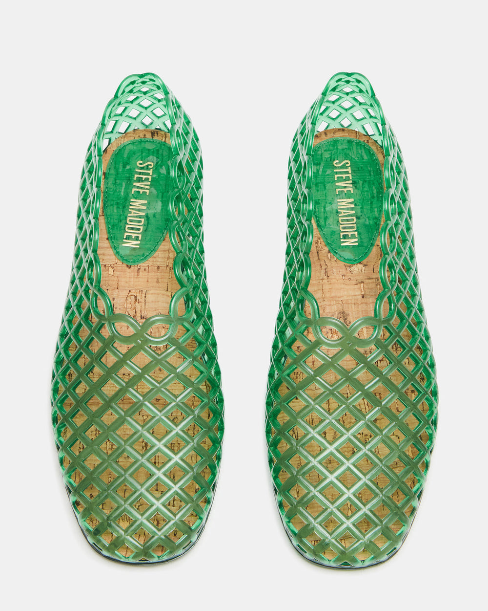 GROVE Green Square-Toe Jelly Women's Flat | Steve Madden online