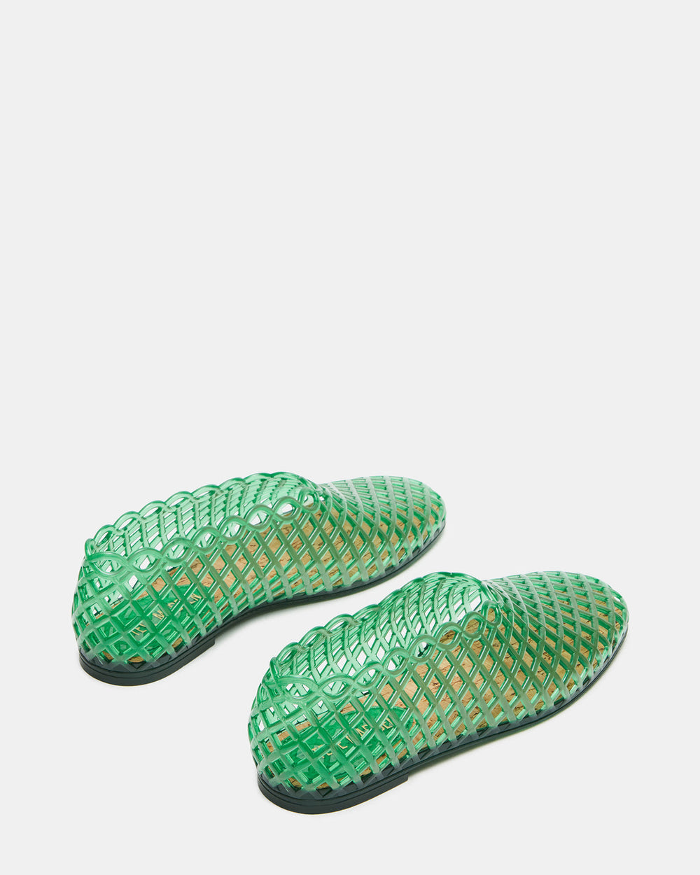 GROVE Green Square-Toe Jelly Women's Flat | Steve Madden online