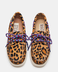 SAIL Leopard Women's Flat Loafer | Steve Madden Sale