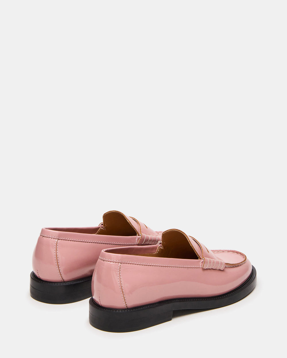 MADISON Light Pink Leather Women's Penny Loafer | Steve Madden Sale