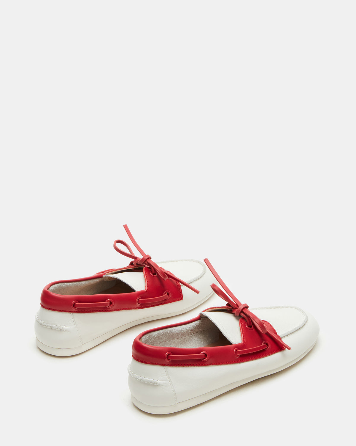 SAG Bone/Red Women's Boat Shoe | Steve Madden discount
