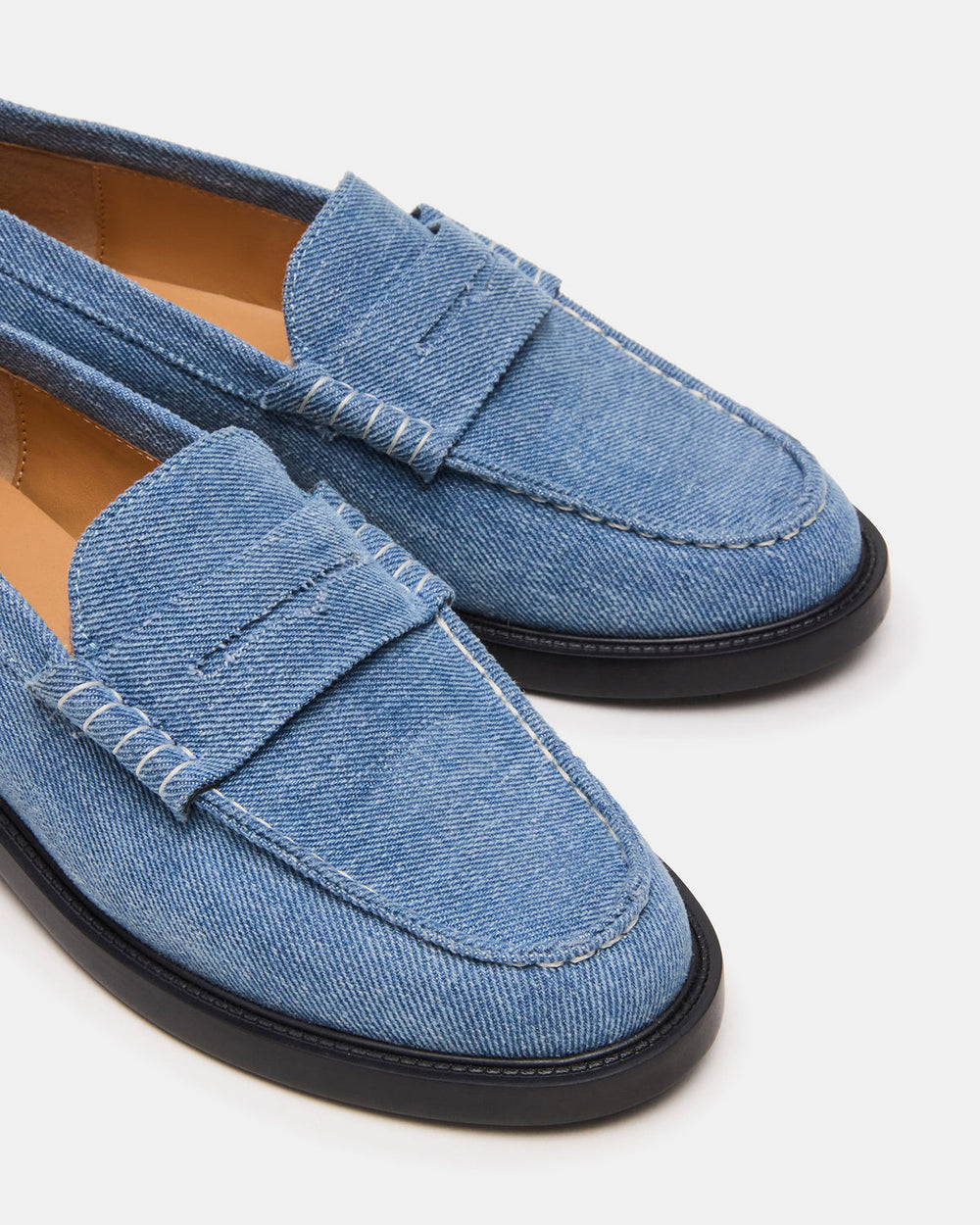 MADISON Denim Fabric Women's Penny Loafer | Steve Madden online